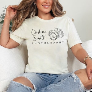 Custom photographer shirt gift for camera lover t-shirt, Photography t shirt, Photographer logo personalized gift,  Camera graphic tee