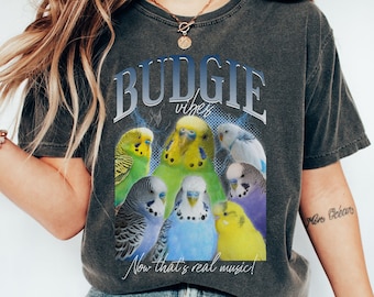 Budgie shirt Comfort colors gift for Bird lover tshirt, Parakeet budgie mom shirt, Budgie owner t shirt, Budgie mom gift, Bird shirt funny