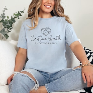 Custom photographer shirt gift for camera lover t-shirt, Photography t shirt, Photographer logo personalized gift,  Camera graphic tee
