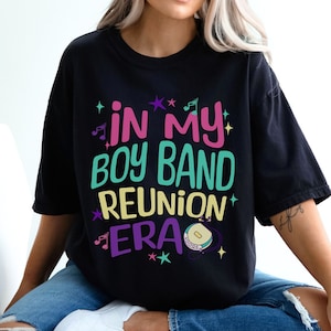 Boy bands shirt Comfort colors gift for 90s music lover tshirt, Boy band fan graphic tee Christmas gift funny reunion t shirt