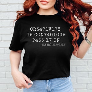 Einsten shirt gift for science lover, Einstein quote tshirt gift for teacher, Albert Einstein Creativity is contagious Pass it on
