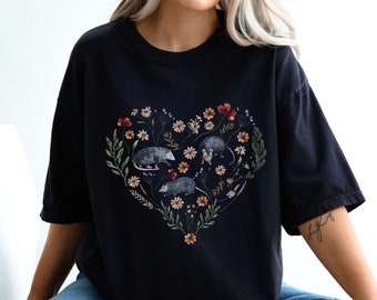 Possum Shirt Comfort colors for Opossum lover gift, Possum t shirt, Cottagecore opossum t-shirt,  Possum Gift cute animal lover graphic tee