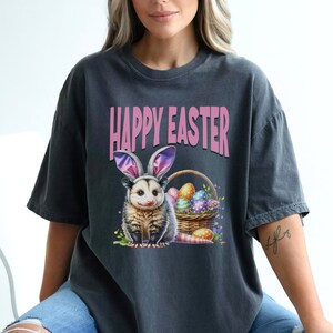 Possum Shirt Easter Comfort colors for Opossum lover gift, Possum t shirt, Cottagecore opossum t-shirt, Cute Possum Gift for animal lover
