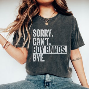 Boy bands shirt Comfort colors gift for 90s music lover tshirt, Boy band fan graphic tee concert gift funny reunion era t shirt