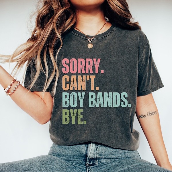 Boy bands shirt Comfort colors gift for 90s music lover tshirt, Boy band fan graphic tee Christmas gift funny reunion t shirt