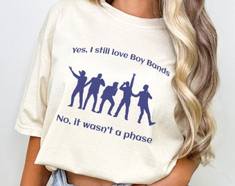 Boy bands shirt Comfort colors gift for 90s music lover tshirt, Boy band fan graphic tee Birthday gift funny reunion t shirt
