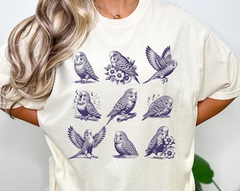 Budgie shirt Comfort colors gift for Bird lover tshirt, Parakeet budgie mom shirt, Budgie owner t shirt, Budgie mom gift, Funny meme shirt