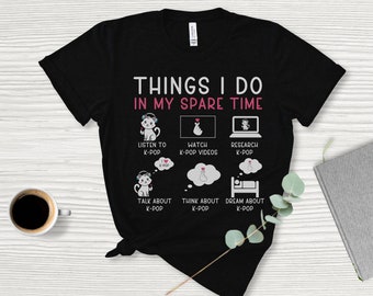 Kpop shirt gift for korean music lover, Cute K-pop t-shirt gift for teen, Kpop graphic tee for girlfriend kpop fan