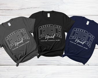 Church squad shirt for church staff personalized matching shirts, Sunday School t-Shirts, Women's Ministry gift, Custom Ministry tshirt