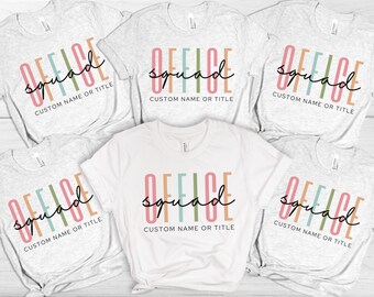 Office Squad shirt for administrative squad, Office team t-shirts, Group shirts for office staff, Leadership team shirt, Office staff