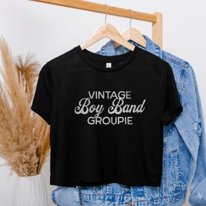 Boy bands crop top gift for 90s music lover tshirt, Boy band fan graphic tee, Reunion concert tee, 90s nostalgia boy band shirt