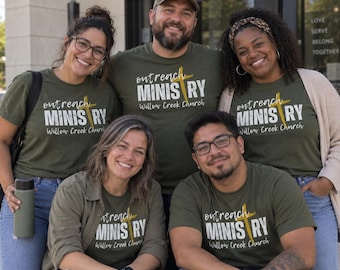 Church Group Order Shirts, Custom Ministry T Shirts, Christian Group Shirts, Mission Team, Youth Group, Church Event Bulk Shirts