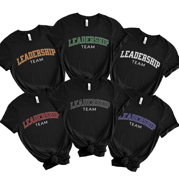 Leadership team shirt Boss day gift for manager, Custom Team Lead tshirt gift for coworker, Team graphic tee corporate gift for work group
