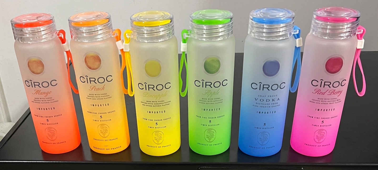 17 Oz. Ciroc Frosted Glass Bottles Etsy