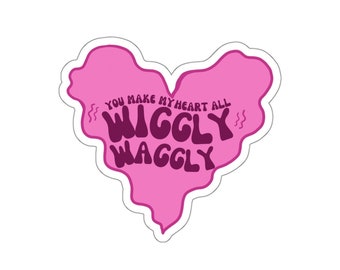 Wiggly Waggly Heart Sticker