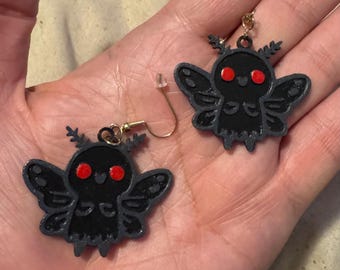 3D printed Mothman Earrings!