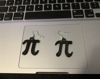3D printed Pi earrings