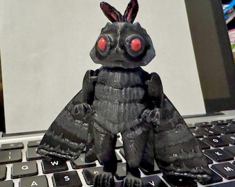 3D printed semi-articulated Mothman!