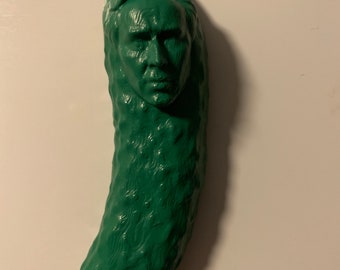3D printed Pickolas Cage magnet.