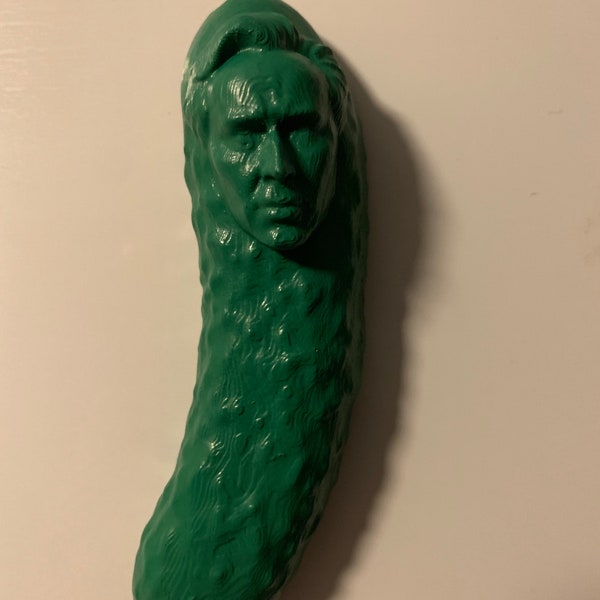 3D printed Pickolas Cage magnet.