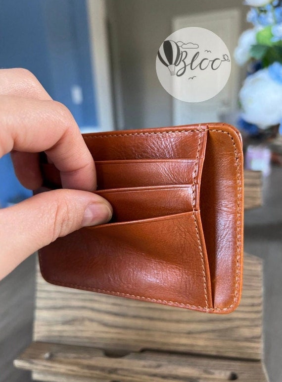 Wallet in Orange Calfskin