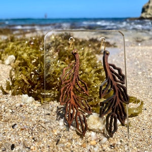 Koa Limu Kala Earrings