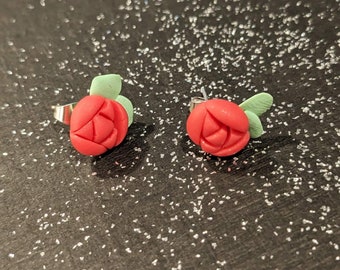 Rose earrings
