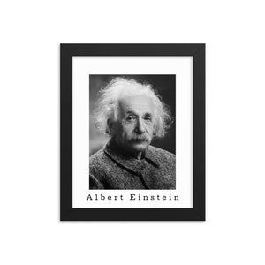 Albert Einstein portrait, famous physicist