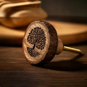 Tree Of Life Wood Knob