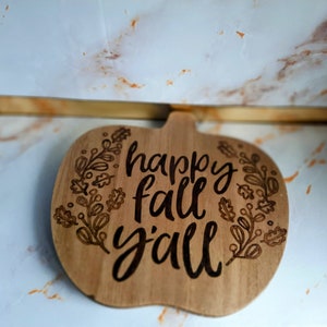 Contemporary Modern Lazy Suzan, Pumpkin Shaped Cutting Board