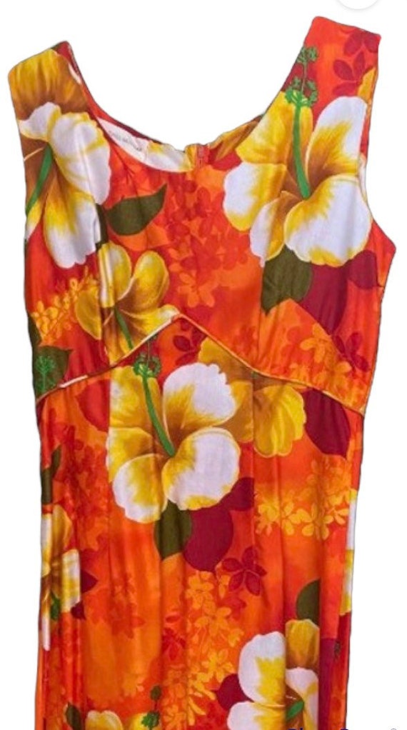 Vintage Royal Hawaiian Aloha Tiki Dress - image 3