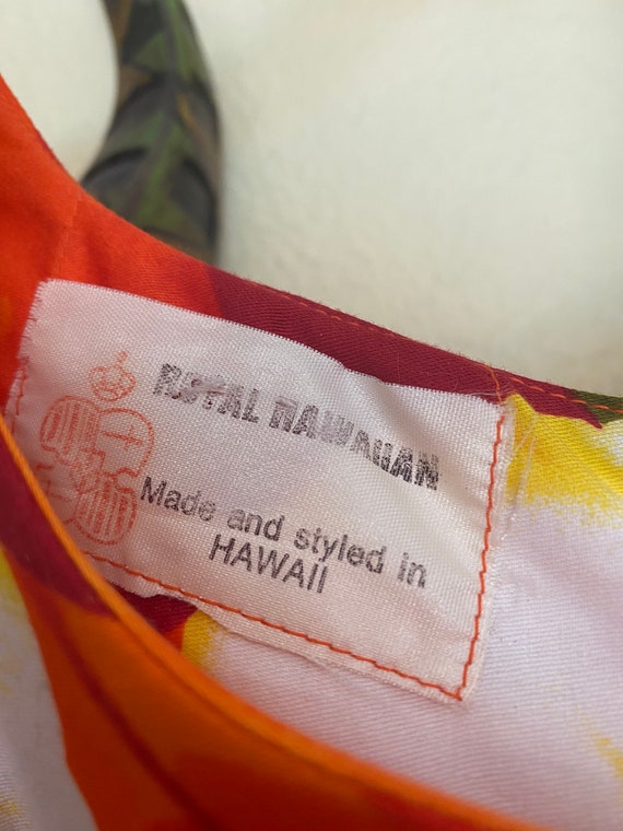 Vintage Royal Hawaiian Aloha Tiki Dress - image 4