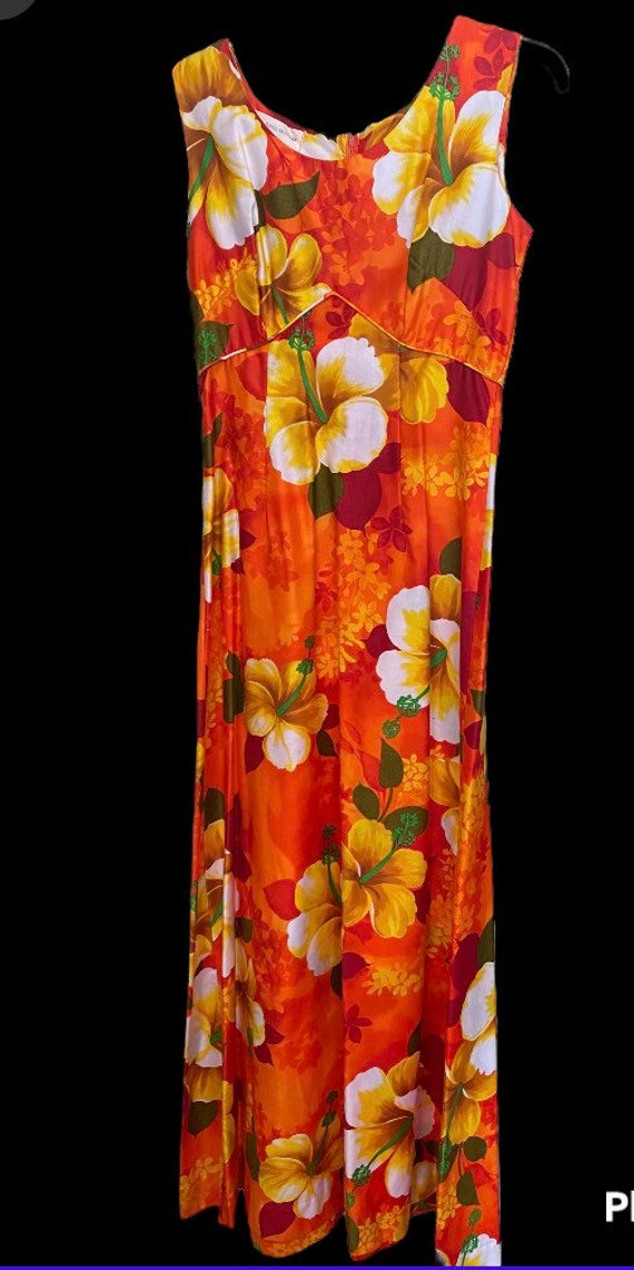 Vintage Royal Hawaiian Aloha Tiki Dress - image 5