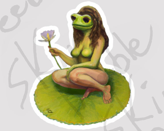 Poster avec l'œuvre « Sexy frog funny » de l'artiste Fannycat1
