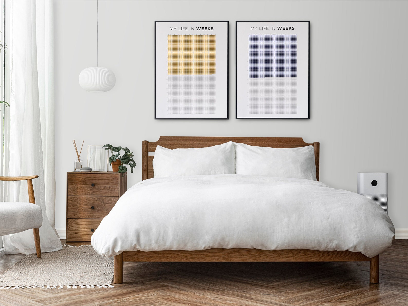 My Life in Weeks Art Print, Fillable Lifetime in Weeks Poster ...