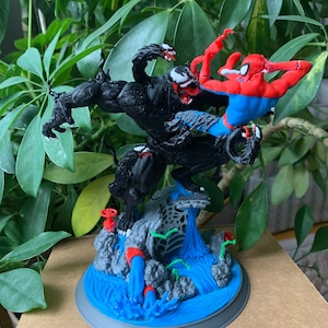 Spider man and Venom