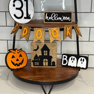 BUNDLE - Halloween Tier Tray Decor - Halloween Decor - Halloween Signs - Tier Tray Signs - Mini Signs - Halloween