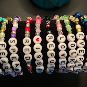 Eras Tour Beaded Bracelet: Album Names, Lyrics, Songs