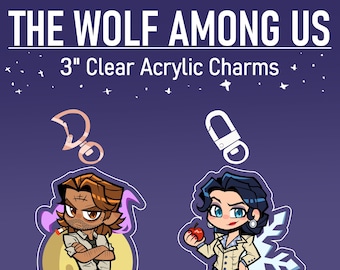 TWAU - Bigby Wolf & Snow White // Acrylic Charms