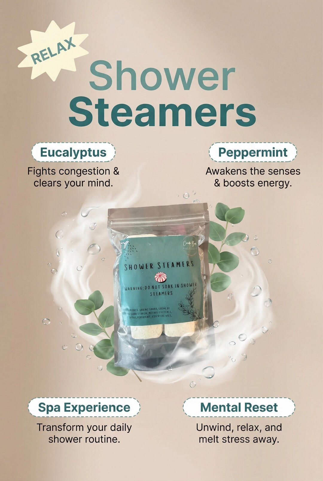 Eucalyptus Shower Steamers - Etsy