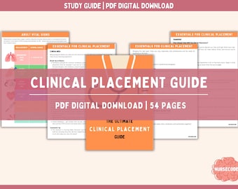 The Ultimate Clinical Placement Guide for Nursing Students | Student Nurse | Nursing Notes | Digital Nursing Guides