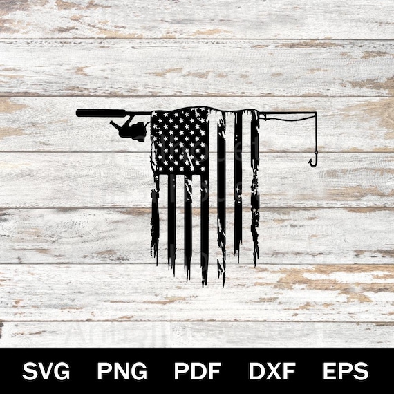Patriotic Fishing SVG, USA Flag and Fishing Rod Design, American Fisherman Cut File for Cricut and Silhouette Lovers Patriotic Fishing SVG, USA Flag and Fishing Rod Design, American Fisherman Cut File for Cricut and Silhouette Lovers