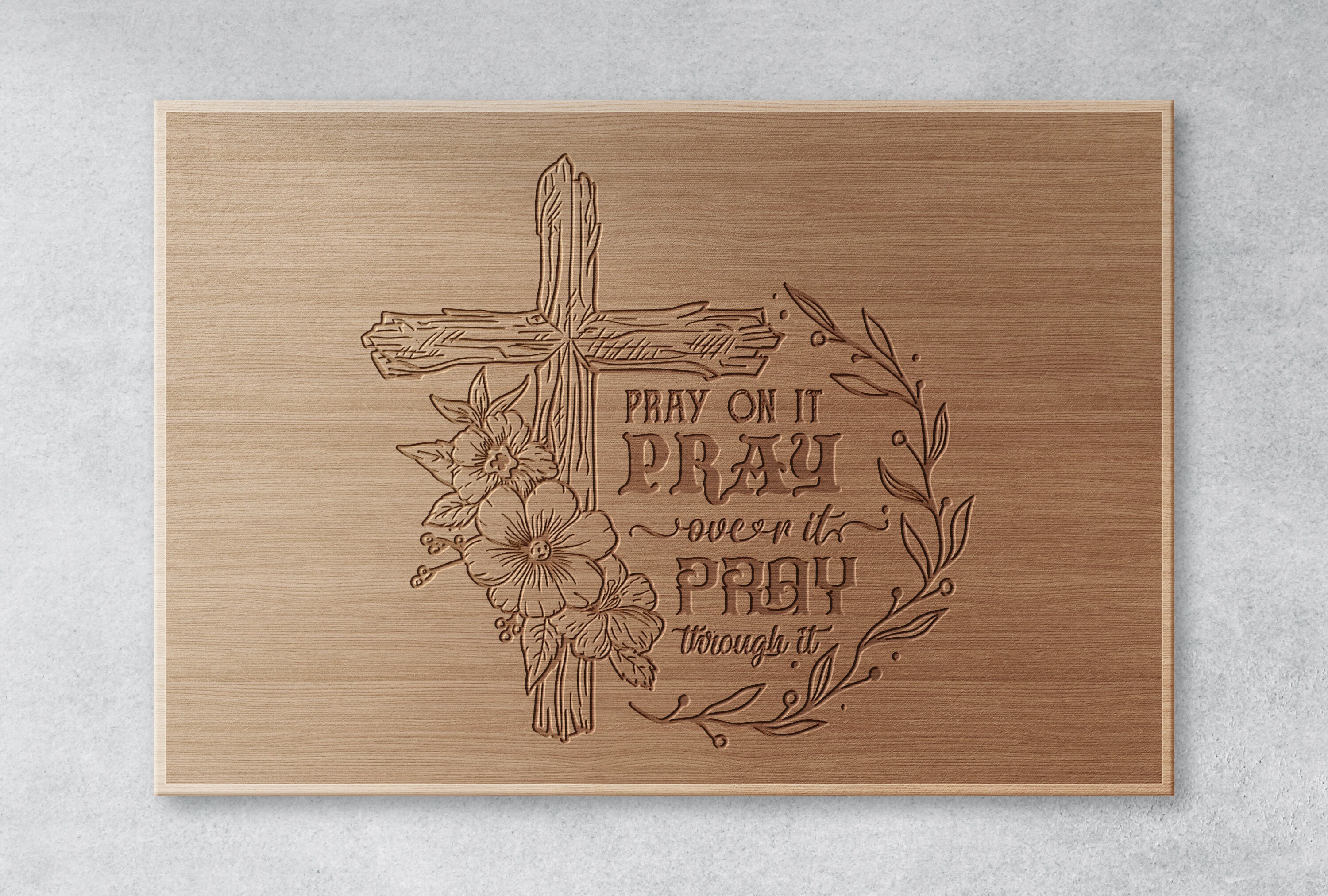 Pray on It Pray Over It Pray Through It, Pray Svg, Christian, Jesus