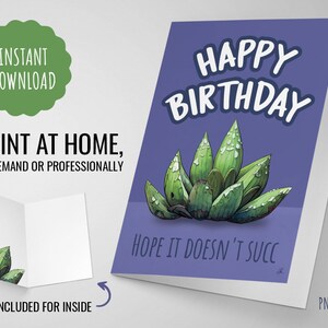 Cartão de aniversário - Feliz aniversário, espero que não dê certo - DOWNLOAD DIGITAL