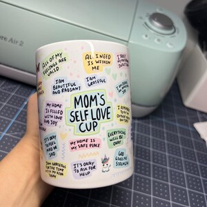 Mom self love affirmations mug | gift | affirmations | mom appreciation | mothers day | birthday gift | mom gift | mama | christmas gift