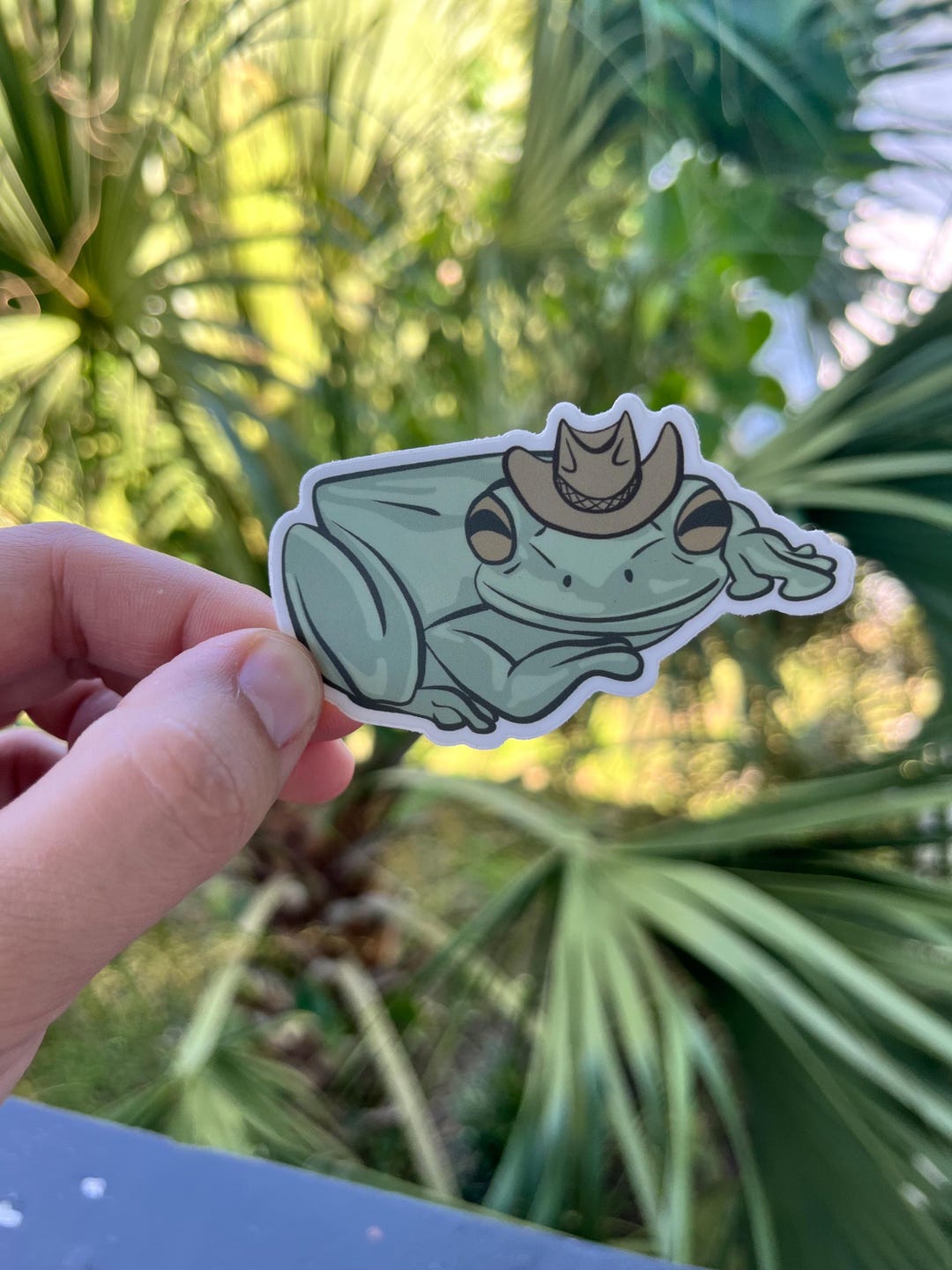 Cowboy Frog Sticker | Laptop Bottle Vinyl Decal | Waterproof - Etsy