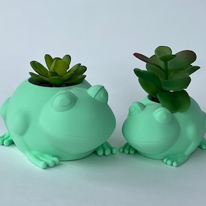 Frog Plant Pot | Frog Planter | Desk Organizer Decor | Office Accessory