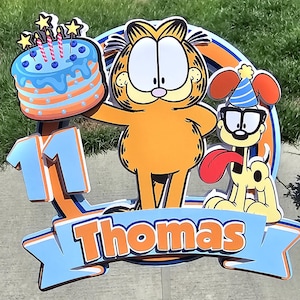 Garfield - Cake Topper - Garfield - Cake Topper - Etsy