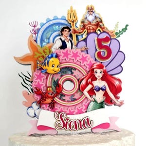 The Little Mermaid Cake Topper / The Little Mermaid / The Little Mermaid Ariel / Ariel