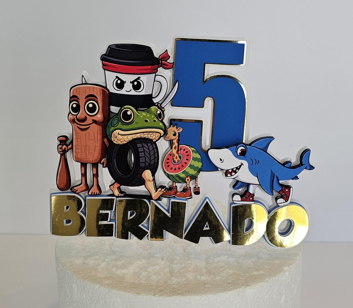 Brain Rott Cake Brainrot Cake Topper: Birthday Decoration With Funny Meme, Personalized ...